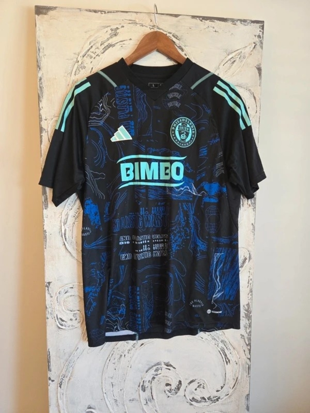 adidas Men’s Black & Teal Philadelphia Soccer Jersey